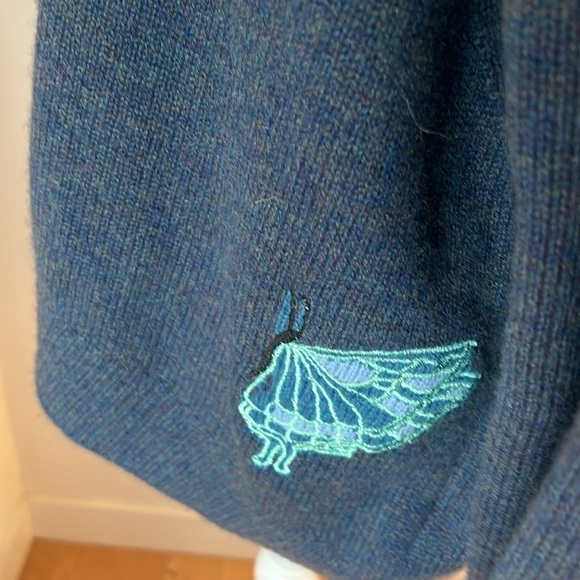 Zadig & Voltaire Cashmere Sweater Denim color Size XS runs like a LG/XL - Picture 6 of 9